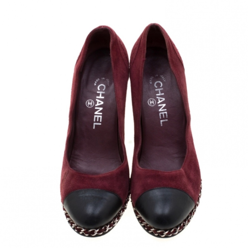 Chanel wedge shoes